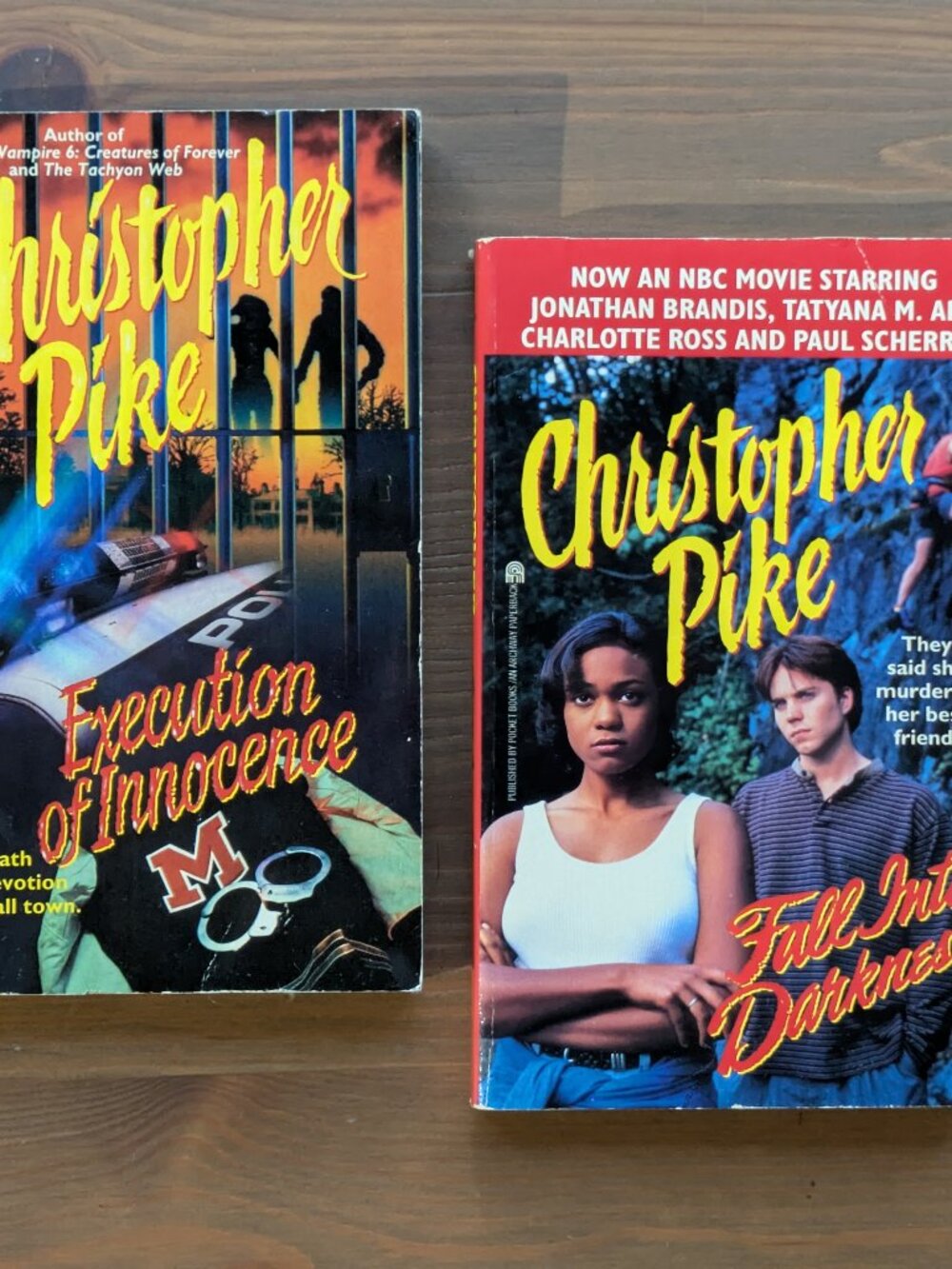 Execution of Innocence & Fall Into Darkness- Christopher Pike Vintage Paperbacks